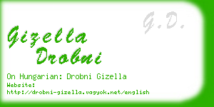 gizella drobni business card